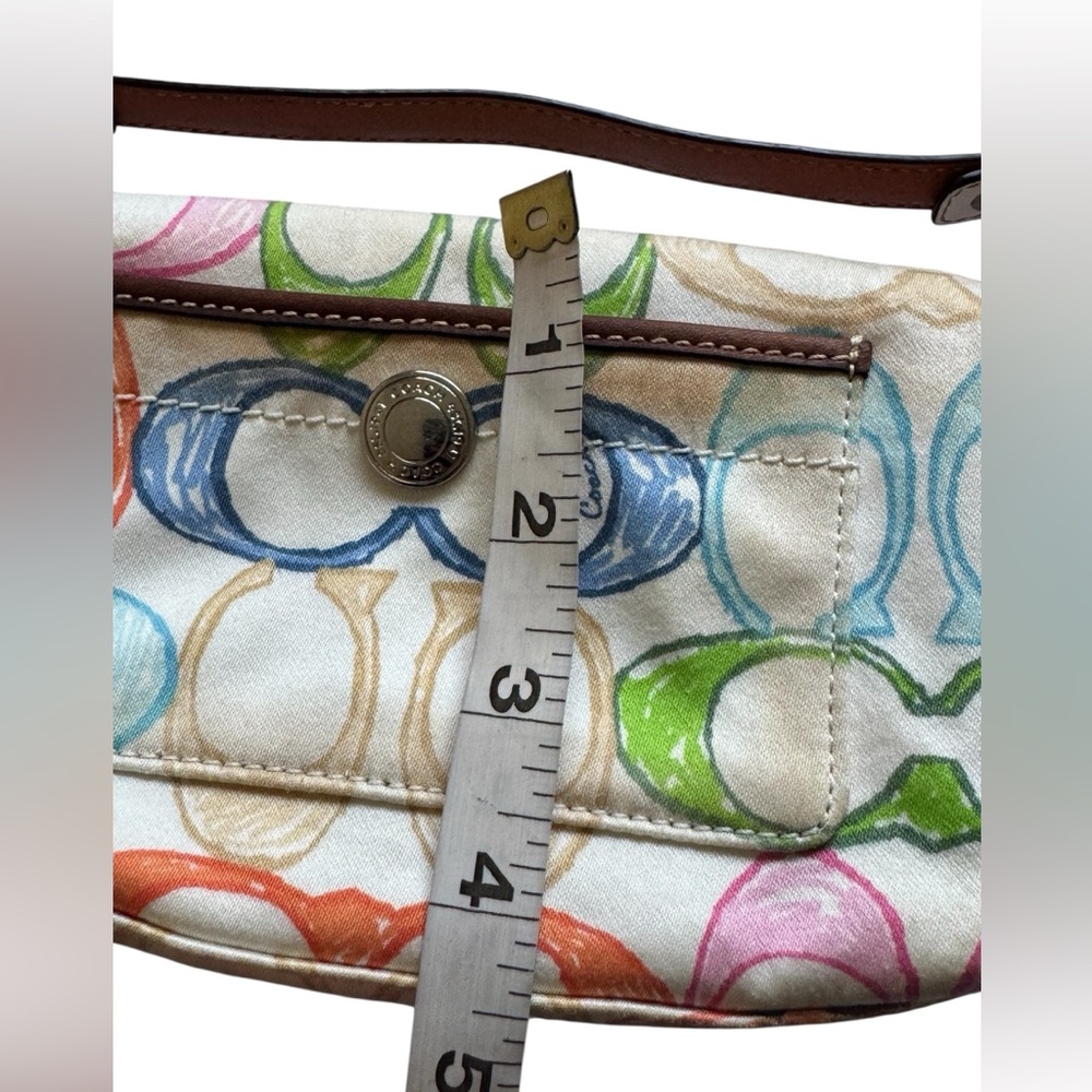 Coach Vintage Y2K Scribble Hamptons Weekend Mini Top Handle Purse Makeup Bag - Picture 7 of 10